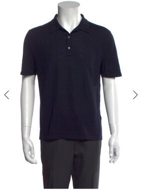 WANT Les Men's Navy Polo Shirt - Classic Short Sleeve